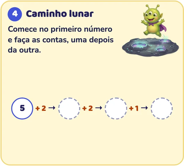 Atividade do 1º ano: Trilha de contas