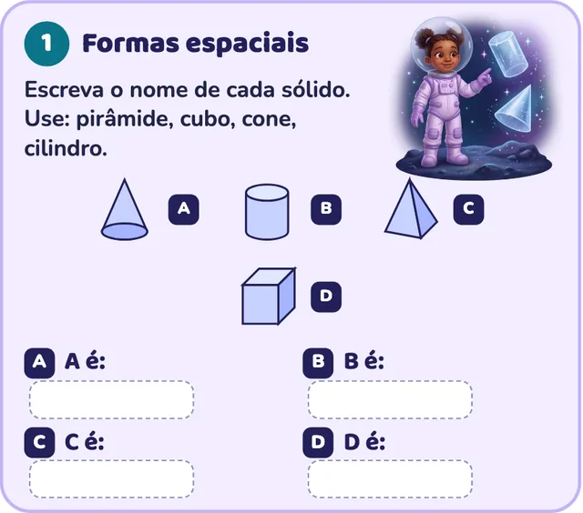 Atividade do 3º ano: Sólidos geométricos