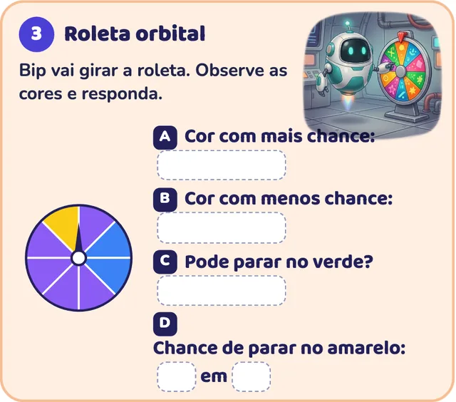 Atividade do 5º ano: Roleta da sorte